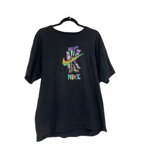 Nike What The SpongeBoB Kyrie Irving Black Loose Fit The Nike Tee Large - Picture 1 of 9